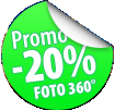 Promozione Sconto 20% su foto a 360&deg;