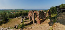Massaciuccoli, Park lake Puccini, Roman Ruins panoramic view