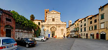 Lucca, Ss. Giovanni e Reparata Church, square 360 panoramic view
