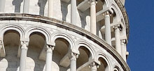 Pisa, Leaning Tower, 360 Panoramic photo, Cathedral, Baptistry
